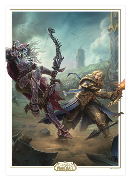 FaNaTtik Lithographie World of Warcraft Sylvanas vs Anduin Wrynn Édition Limitée 42 x 30 cm FaNaTtik Lithographie World of Warcraft Sylvanas vs Anduin Wrynn Édition Limitée 42 x 30 cm