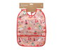KioKids - Bavoir impermeable bébé couleur rose avec bolsille ramasse-miettes - Recommandé +4 mois - Babero Impermeable Rosa