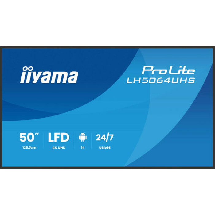 Écran Iiyama LH5064UHS-B1AG 50" 4K Ultra HD LCD Écran Iiyama LH5064UHS-B1AG 50" 4K Ultra HD LCD