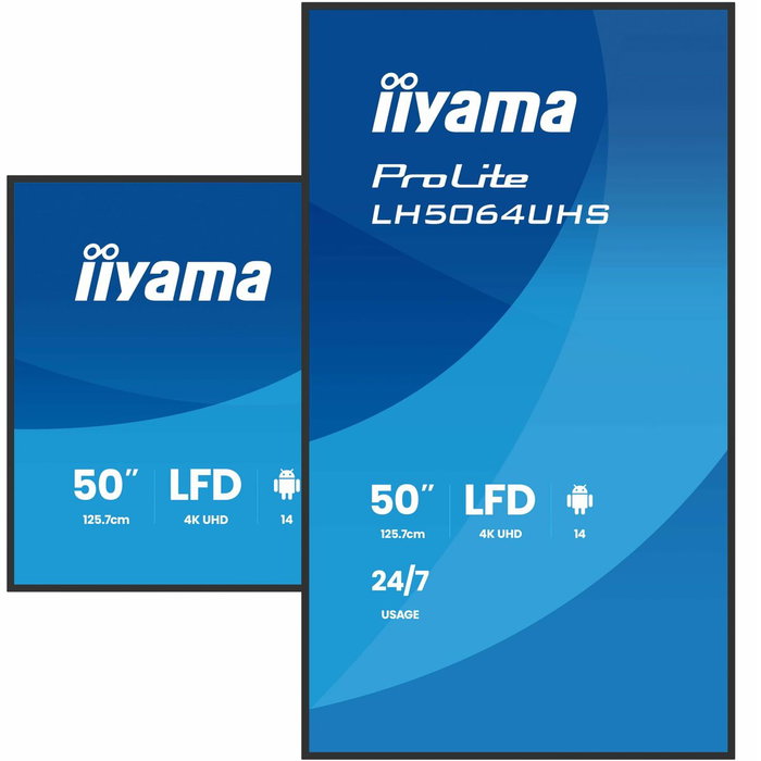 Écran Iiyama LH5064UHS-B1AG 50" 4K Ultra HD LCD Écran Iiyama LH5064UHS-B1AG 50" 4K Ultra HD LCD