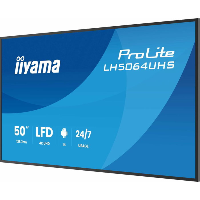 Écran Iiyama LH5064UHS-B1AG 50" 4K Ultra HD LCD Écran Iiyama LH5064UHS-B1AG 50" 4K Ultra HD LCD