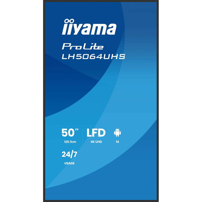 Écran Iiyama LH5064UHS-B1AG 50" 4K Ultra HD LCD Écran Iiyama LH5064UHS-B1AG 50" 4K Ultra HD LCD