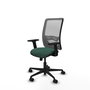 PIQUERAS Y CRESPO Chaise Zulema Synchro Vert foncé et Gris
