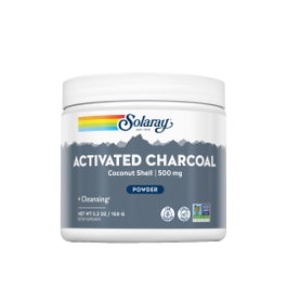 SOLARAY Charcoal Coconut Activated Charbon Actif de Coco 150g