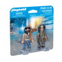 Playmobil Duo Pack Policier et Cambrioleur 71505 - Figurines SWAT avec Casque et Bandit avec Masque et Menottes - Jouet pour Enfants +4 Ans - Multilingue