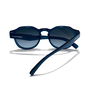 Hawkers Lunettes de soleil WARWICK KIDS rondes bleues pour enfants, monture en polycarbonate, UV C3, 1 unité