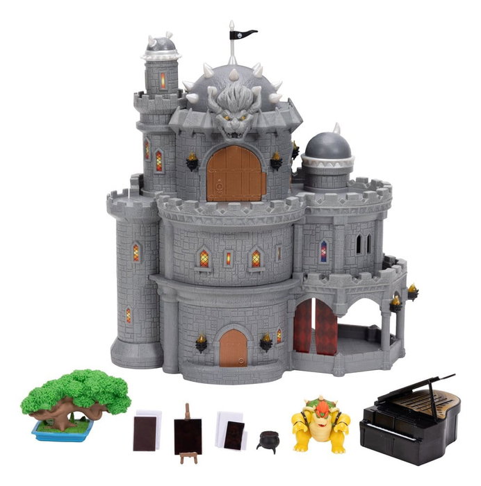 Jakks Pacific Château Bowser Deluxe Super Mario Galaxy avec figurine Jakks Pacific Château Bowser Deluxe Super Mario Galaxy avec figurine