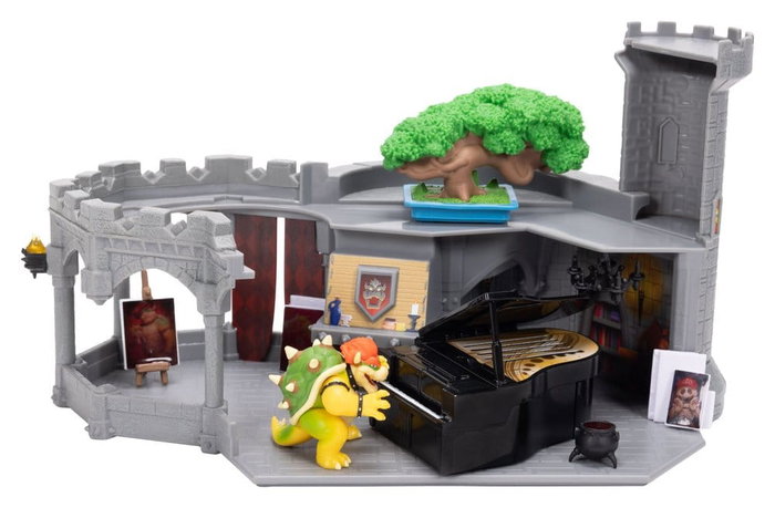 Jakks Pacific Château Bowser Deluxe Super Mario Galaxy avec figurine Jakks Pacific Château Bowser Deluxe Super Mario Galaxy avec figurine