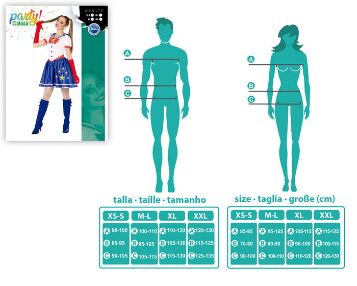 Disfraz Colegiala Anime Manga Mujer Adulto XL Multicolor Disfraz Colegiala Anime Manga Mujer Adulto XL Multicolor