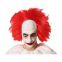 BigBuy Carnival Perruque Chauve de Clown Rouge avec Côtés Bouclés