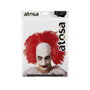 BigBuy Carnival Perruque Chauve de Clown Rouge avec Côtés Bouclés