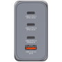 Verbatim GNC-240 Chargeur mural GaN 240W - 4 ports (1x USB-C 140W PD 3.1, 1x USB-C 100W, 1x USB-C 65W, 1x USB-A QC 3.0) - Compatible EU/UK/US