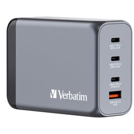 Verbatim GNC-240 Chargeur Mural GaN 240W 4 ports (USB-C et USB-A)