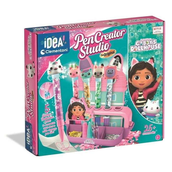 Clementoni Atelier des Stylos Gabby et la Maison Magique - Kit de personnalisation de 5 stylos Clementoni Atelier des Stylos Gabby et la Maison Magique - Kit de personnalisation de 5 stylos