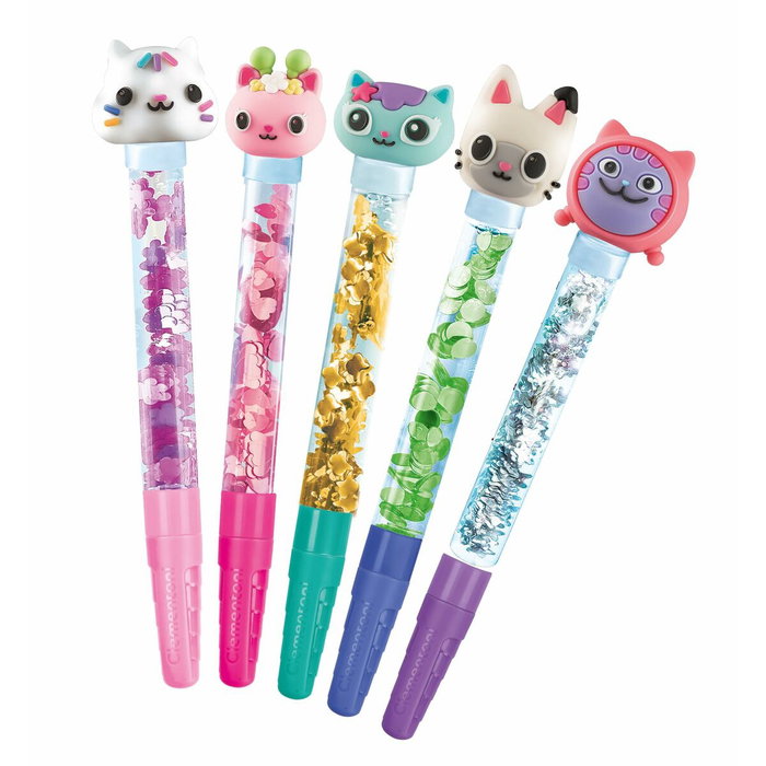 Clementoni Atelier des Stylos Gabby et la Maison Magique - Kit de personnalisation de 5 stylos Clementoni Atelier des Stylos Gabby et la Maison Magique - Kit de personnalisation de 5 stylos