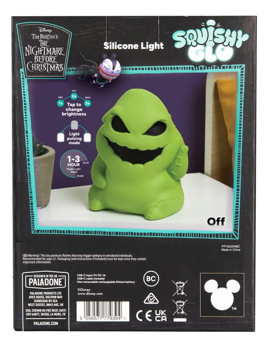 Paladone Products Lampe Oogie Boogie SquishyGlo L'étrange Noël de Mr. Jack Paladone Products Lampe Oogie Boogie SquishyGlo L'étrange Noël de Mr. Jack