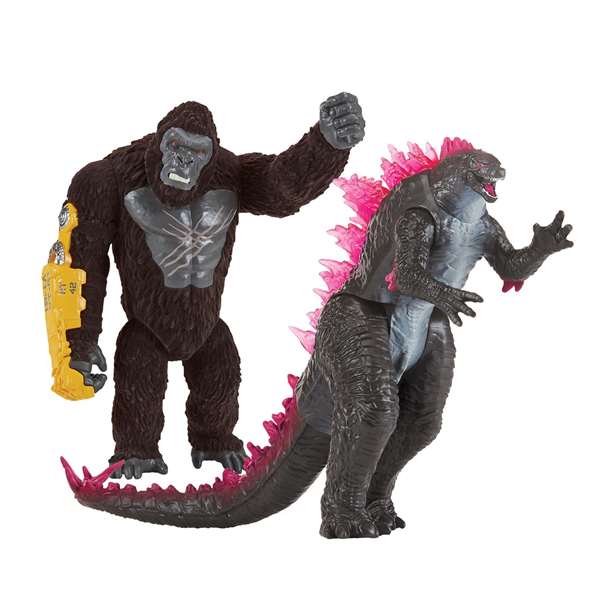 Famosa Figurine Godzilla vs Kong Real Feel 15 cm, Figurine Épique de Bataille avec Modèles Surtidos, Langue Espagnol