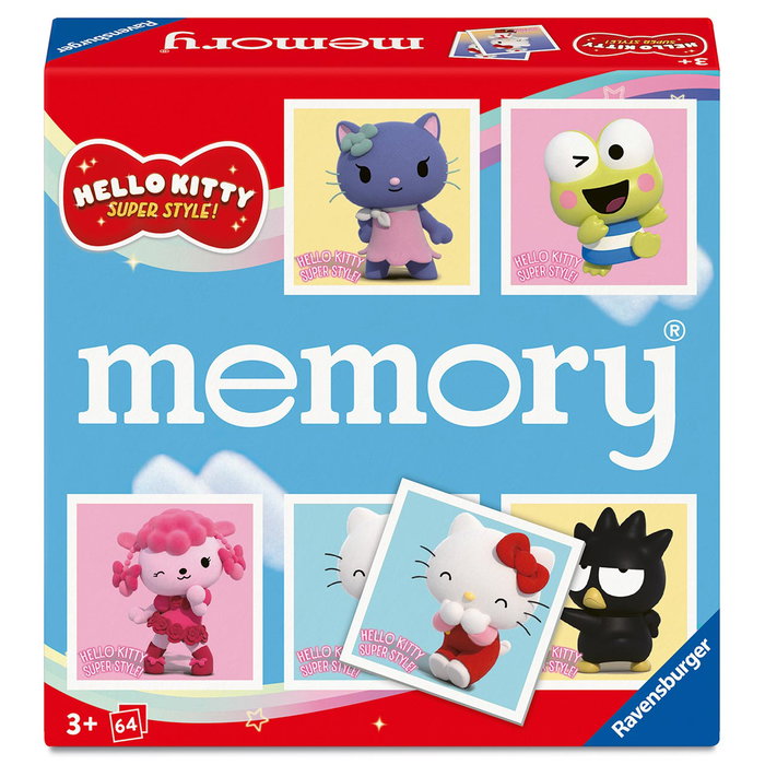 Ravensburger Memory Hello Kitty 25084 - Jeu de mémoire et d'observation pour enfants, développement de l'attention, à partir de 3 ans
