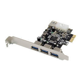 MicroConnect Carte d'extension PCIe USB 3.0 3+1 ports VL805