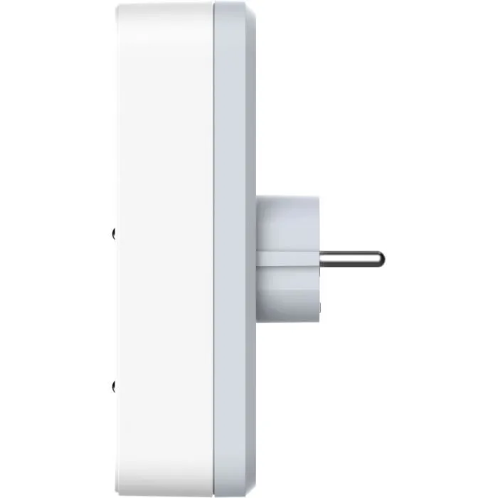 Quarx Biplite - Bloc Prises avec Ports USB-A et USB-C - 2 Prises 16A 3680W - Conforme Norme NF - Adaptateur Secteur Compact