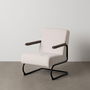 Fauteuil Noir Beige 61 x 70 x 85 cm