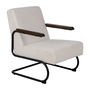Fauteuil Noir Beige 61 x 70 x 85 cm