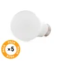 Pack 5 Bombillas LED E27 9W 2700K Blanco Cálido