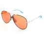 Kenzo KZ40012F 32S 145 mm Lunettes de soleil aviateur unisexe en métal protection UV400