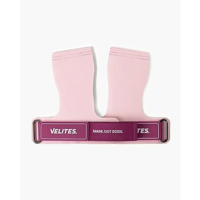 Velites - Quad Ultra - Bandes sans magnésie - M - Rose - Adhérence Kevlar pour Cross Training