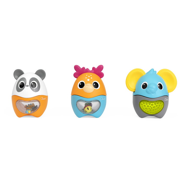 Chicco Jouet d'éveil Animalitos Encajables 00012154000000 - Animaux à empiler avec effets sonores et visuels - 6 mois et plus