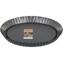 De Buyer Moule à tarte cannelé Form non-stick 28 cm Anthracite