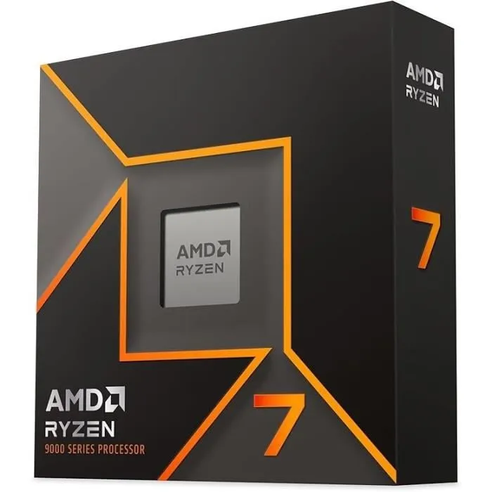 AMD Ryzen 7 9700X Processeur (Socket AM4, 8 Coeurs, 5.50 GHz, 40 Mo Cache) - Boîte