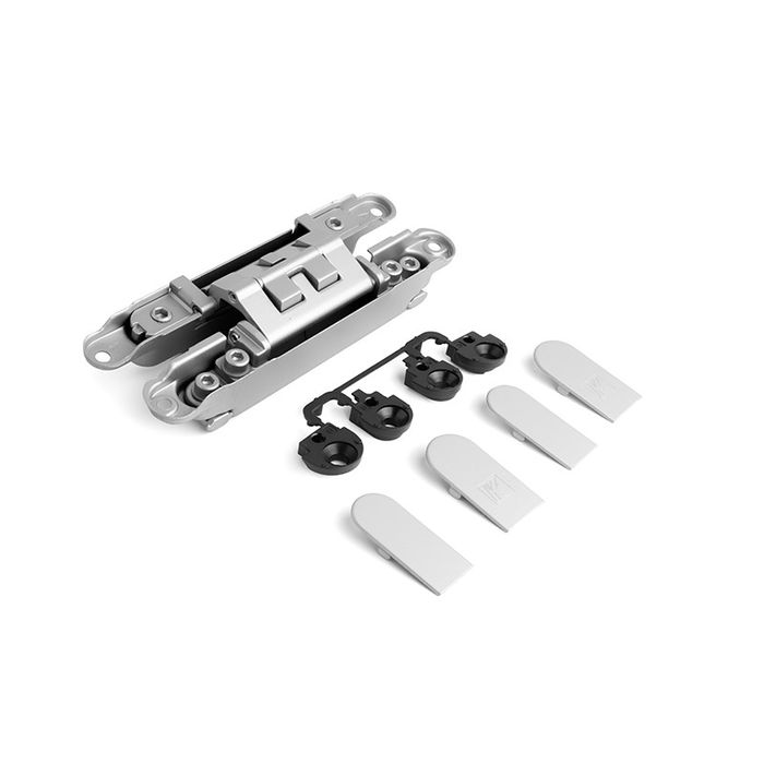 Koblenz Charnière Cachée K2460 pour Portes en Bois - Zamak et Acier Inoxydable - Finitions Noir, Or, Chrome Satiné, Chrome Brossé Koblenz Charnière Cachée K2460 pour Portes en Bois - Zamak et Acier Inoxydable - Finitions Noir, Or, Chrome Satiné, Chrome Brossé