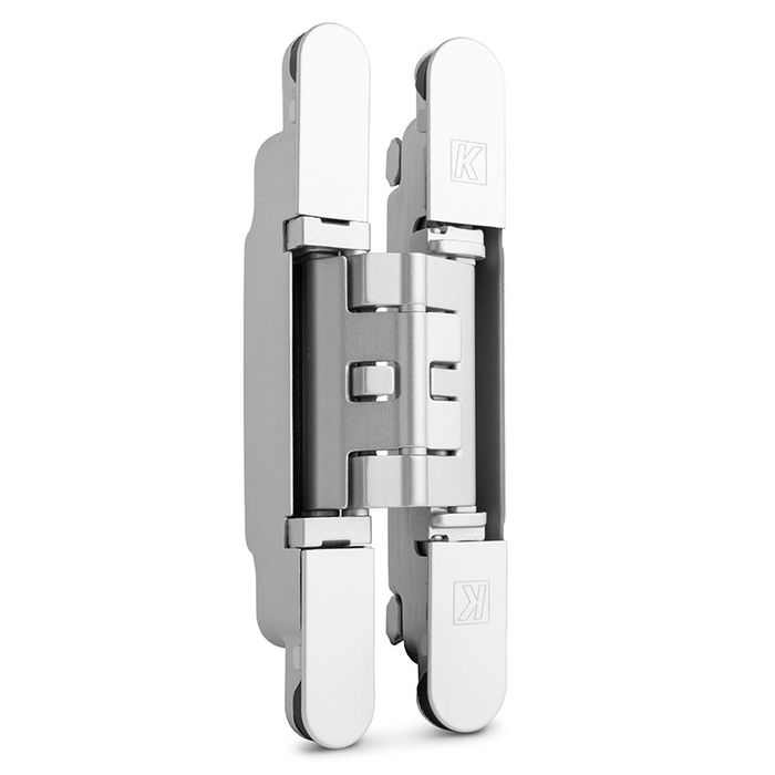 Koblenz Charnière Cachée K2460 pour Portes en Bois - Zamak et Acier Inoxydable - Finitions Noir, Or, Chrome Satiné, Chrome Brossé Koblenz Charnière Cachée K2460 pour Portes en Bois - Zamak et Acier Inoxydable - Finitions Noir, Or, Chrome Satiné, Chrome Brossé