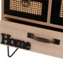 BigBuy Home Boîte à bijoux HEARTS Blanc Noir Naturel