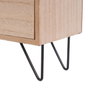 BigBuy Home Boîte à bijoux HEARTS Blanc Noir Naturel
