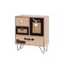 BigBuy Home Boîte à bijoux HEARTS Blanc Noir Naturel