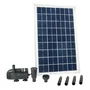 Ubbink 1351181 403739 Kit solaire de fontaine SolarMax 600 avec panneau solaire et pompe - Haut rendement énergétique pour étang