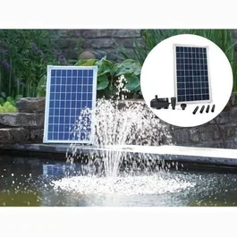 Ubbink 1351181 403739 Kit solaire de fontaine SolarMax 600 avec panneau solaire et pompe - Haut rendement énergétique pour étang