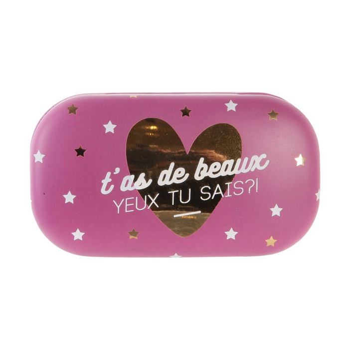 Sensly Étui pour lentilles de contact avec miroir, modèles assortis