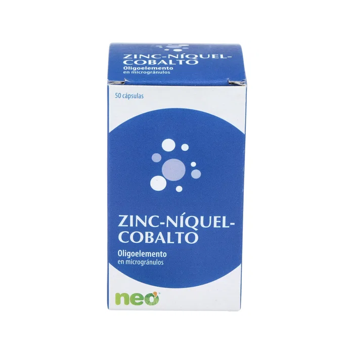 NEO ZINC-NIQUEL-COBALTO microgranulos 50cap. NEO ZINC-NIQUEL-COBALTO microgranulos 50cap.