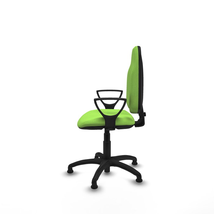 PIQUERAS Y CRESPO Chaise de bureau Algarra, tissu pistache, mécanisme de contact permanent