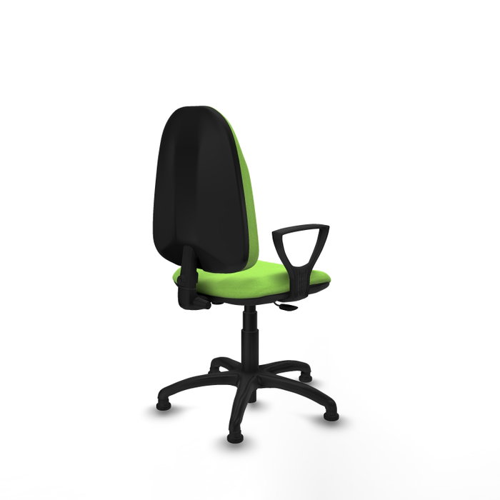 PIQUERAS Y CRESPO Chaise de bureau Algarra, tissu pistache, mécanisme de contact permanent