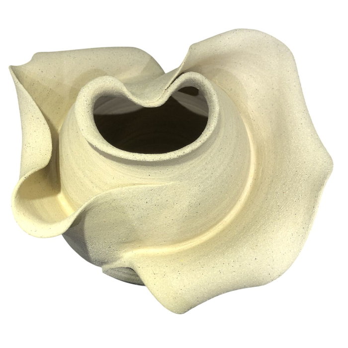 Vase Home ESPRIT Blanc Céramique Style artisanal Moderne 24 x 24 x 37 cm Vase Home ESPRIT Blanc Céramique Style artisanal Moderne 24 x 24 x 37 cm