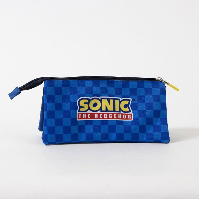 Cerdá Trousse Sonic the Hedgehog 3 Compartiments Bleu Cerdá Trousse Sonic the Hedgehog 3 Compartiments Bleu