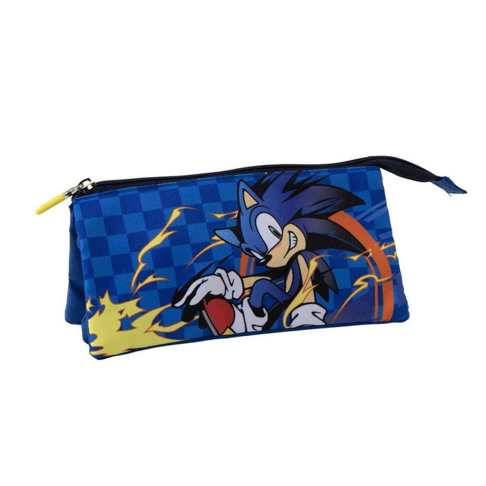 Cerdá Trousse Sonic the Hedgehog 3 Compartiments Bleu Cerdá Trousse Sonic the Hedgehog 3 Compartiments Bleu