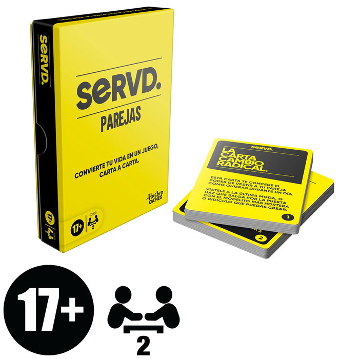 Hasbro Gaming Servd Parejas G3533 Jeu de Cartes Couples Édition Espagnol 18+ Ans