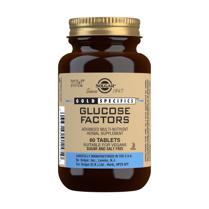 SOLGAR Glucose Factors Gold Specifics 60 comprimés SOLGAR Glucose Factors Gold Specifics 60 comprimés