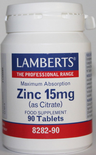 Zinc 15 Mg. 90 Tabletas Zinc 15 Mg. 90 Tabletas