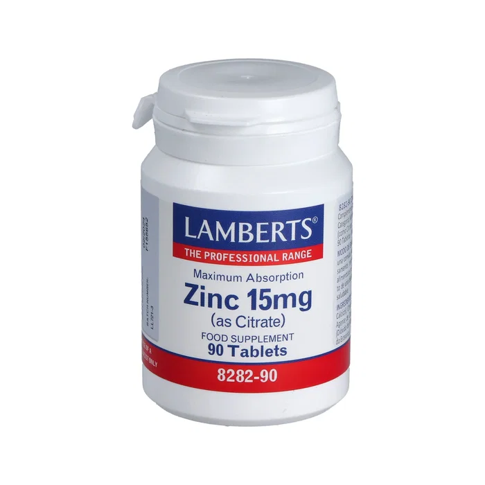 LAMBERTS Zinc Citrate 15 mg, 90 comprimés